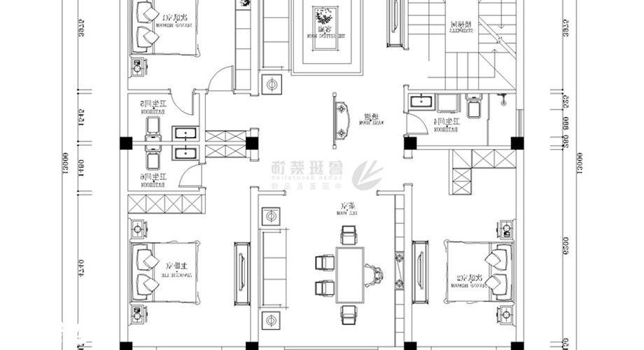 德杰国际城,新中式风格,户型图